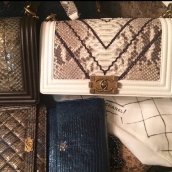 RARE PYTHON CHANEL LE BOY BAG - Picture 15 of 16